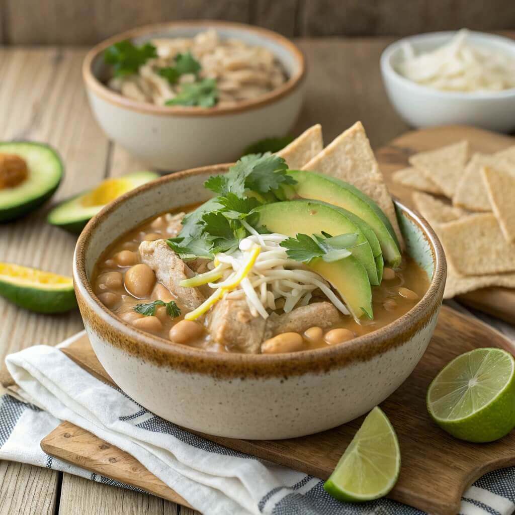 White Bean & Chicken Chili with Fresh Cilantro Recipe