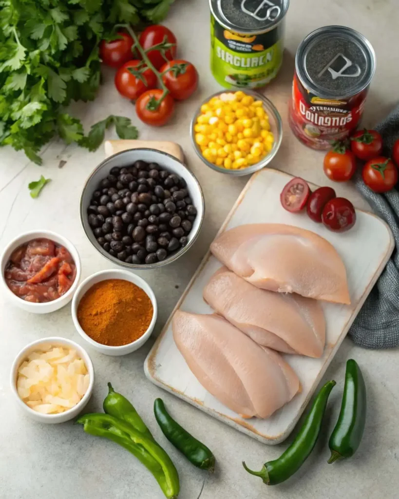 chicken taco soup recipe ingredients