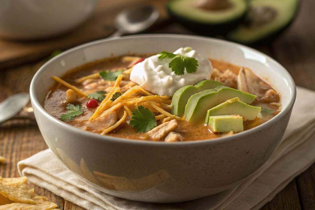 Easy Stovetop Chicken Taco Soup