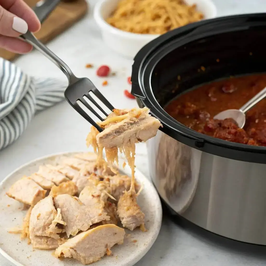 Shredded chicken for slow cooker cream cheese chicken chili
