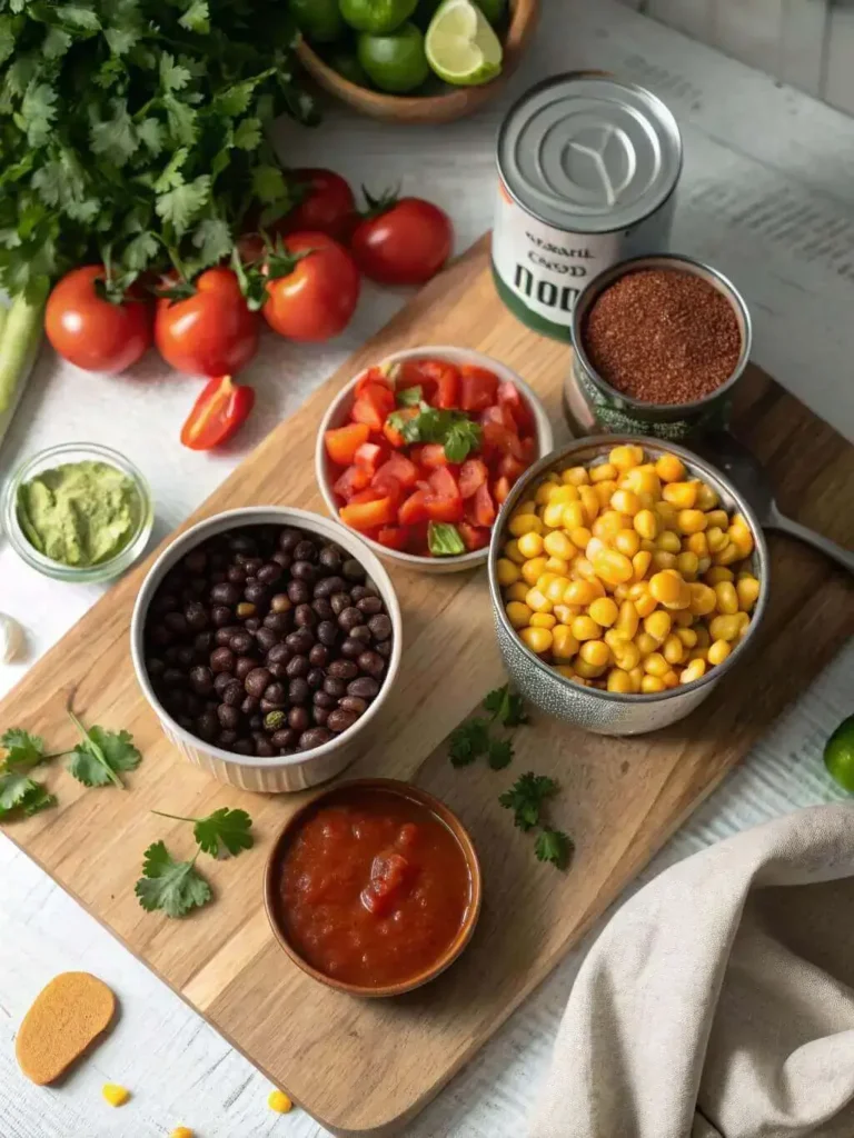 vegetarian taco soup ingredients