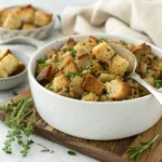Crockpot stuffing easy recipe card
