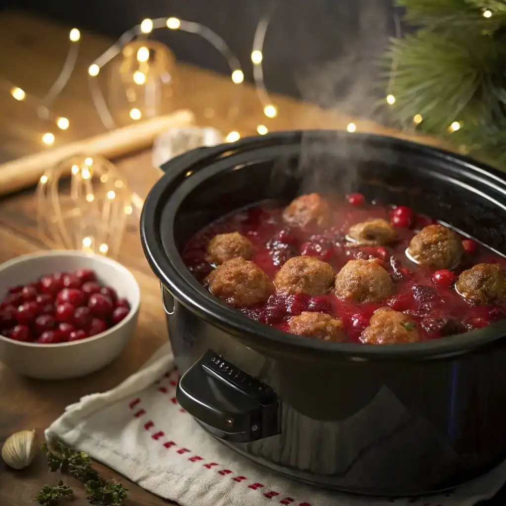 Cranberry Meatballs Crockpot Cooking
