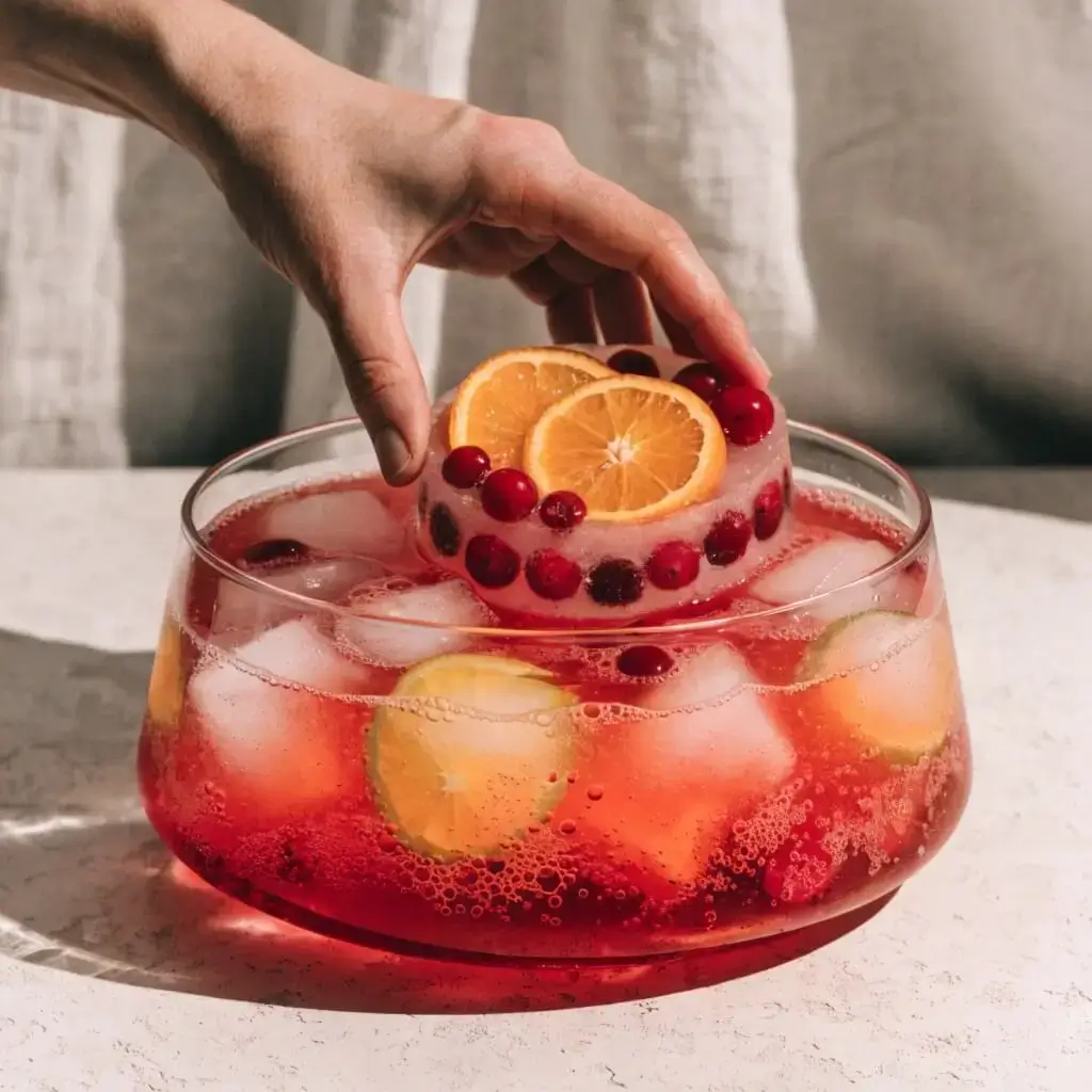 holiday punch recipe ice ring