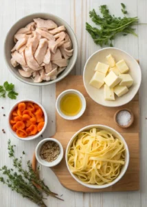 Leftover turkey casserole ingredients