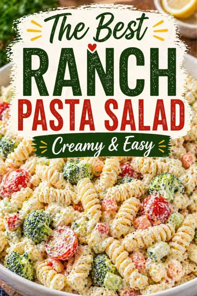 Best ranch pasta salad recipe