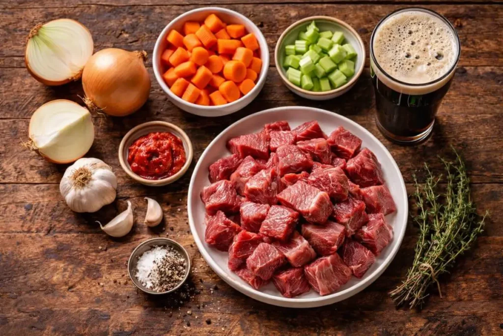 beef and guinness stew ingredients