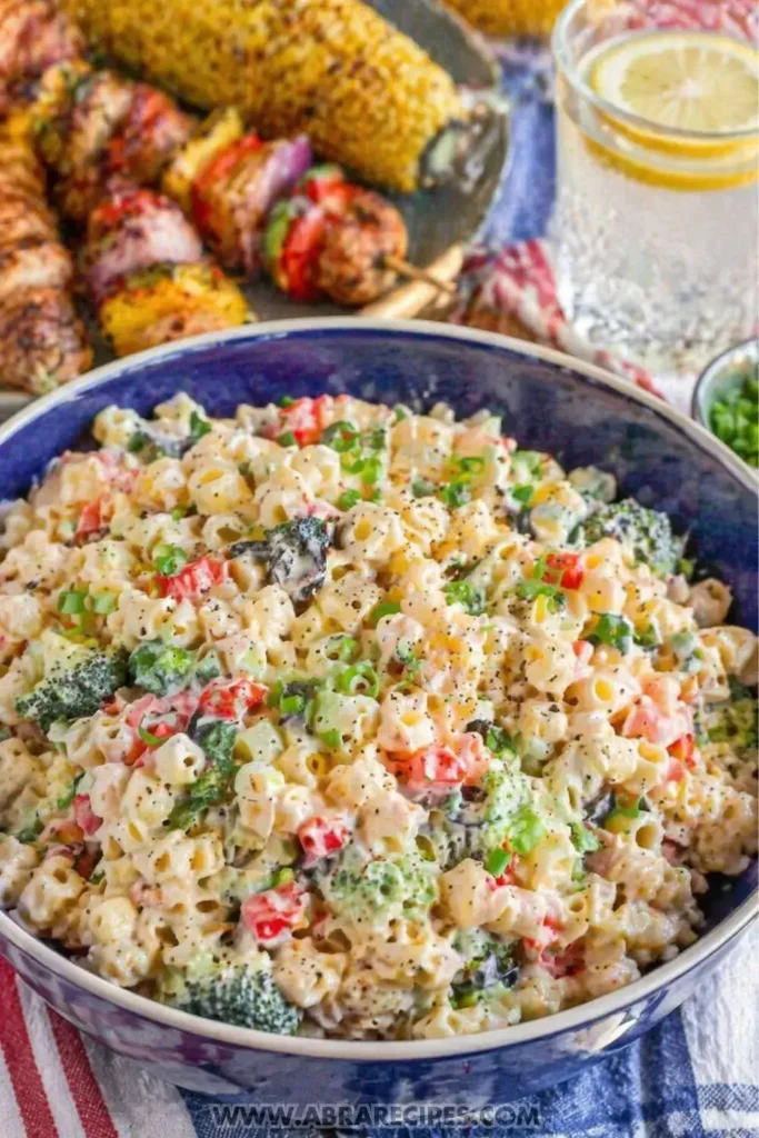 Creamy pasta salad