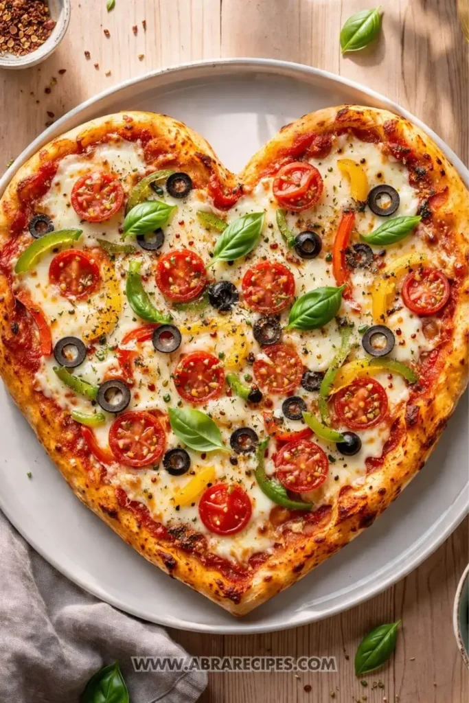 Heart-Shaped Pizza