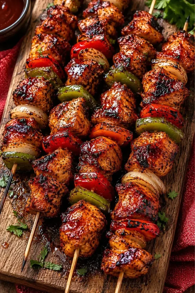 The Best BBQ chicken skewers Recipe
