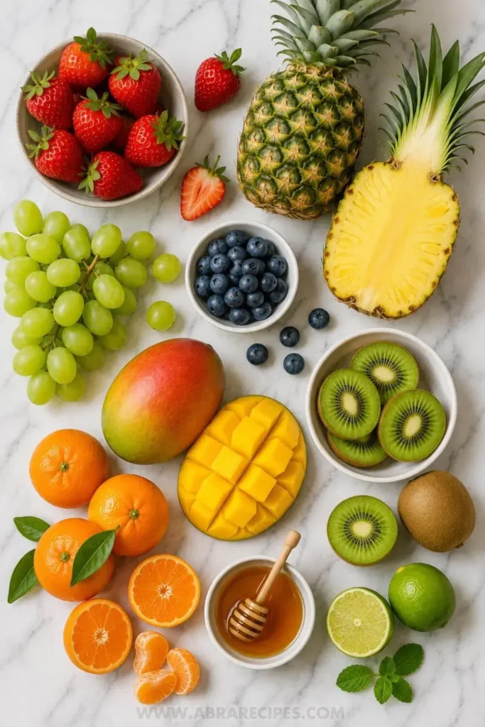 Classic Fruit Salad ingredients