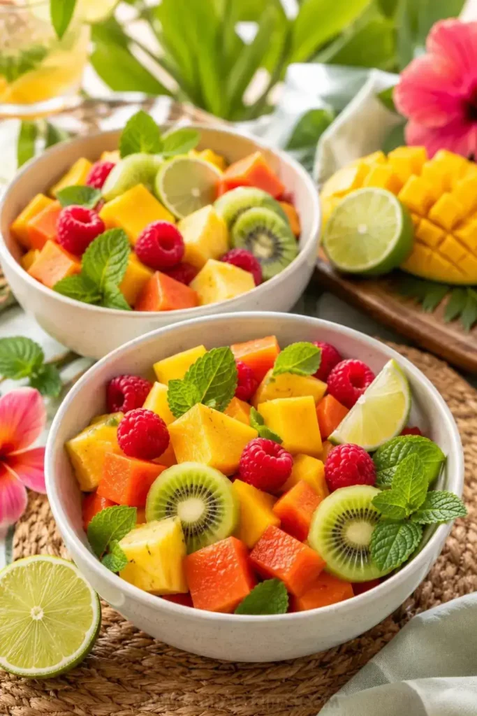 easy tropical fruit salad recipe