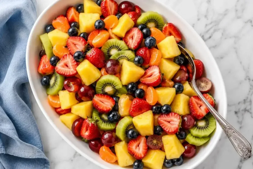 Fruit Salad Recipe with Honey-Lime Dressing, Fresh and Colorful
