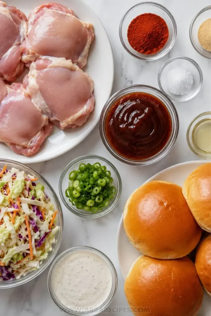 ingredient BBQ Chicken Sandwich recipe