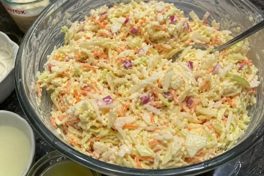 southern coleslaw mixing Step by Step