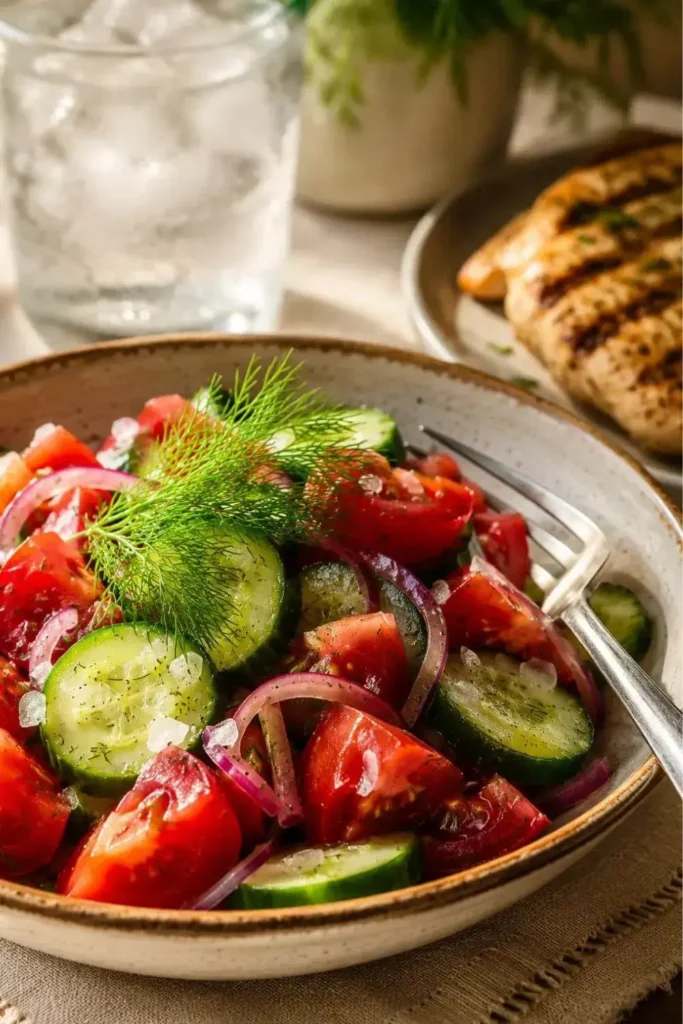 The Best Cucumber Tomato Salad Recipe