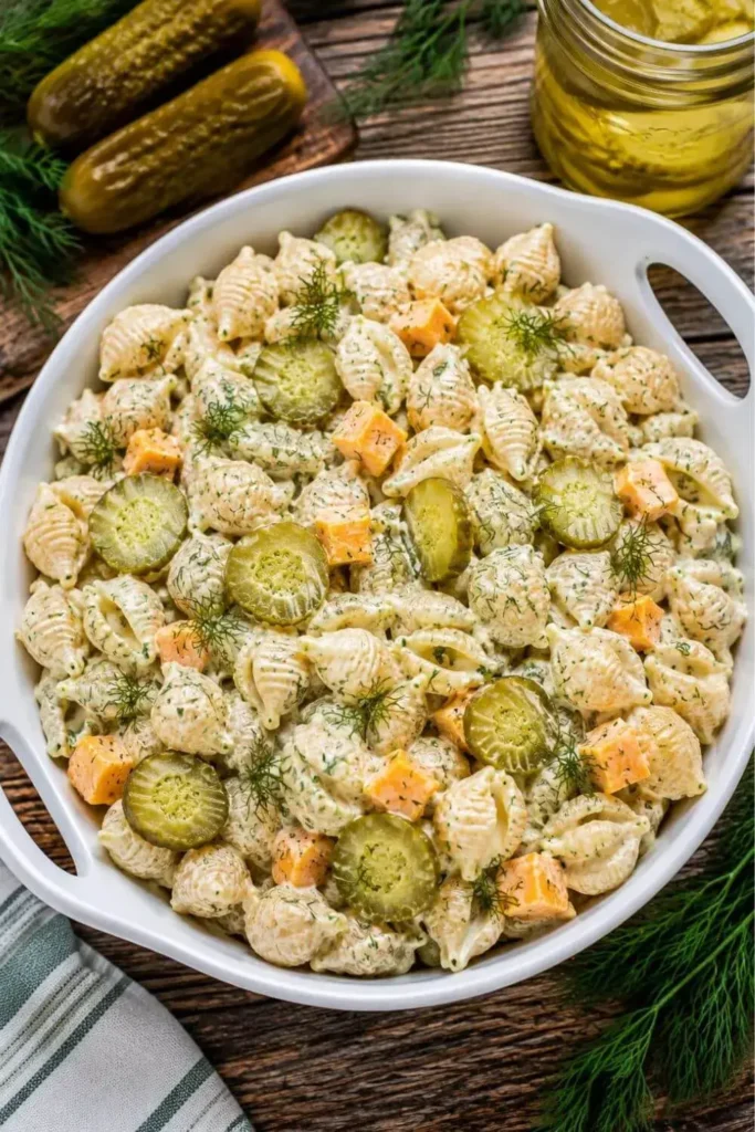 The Best Dill Pickle Pasta Salad Recipe