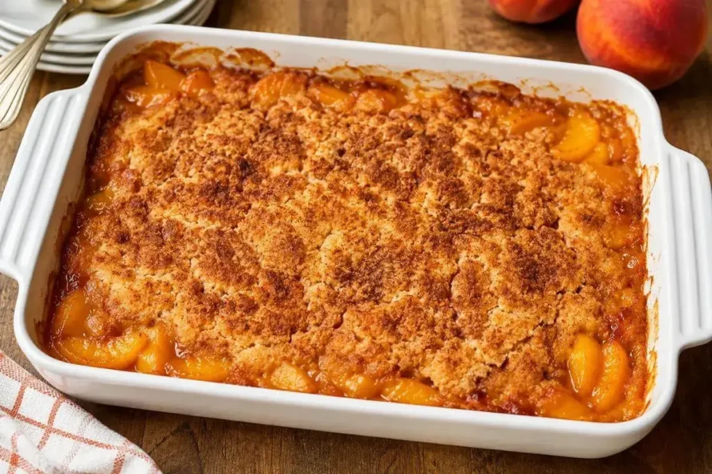 Peach Dump Cake Recipe