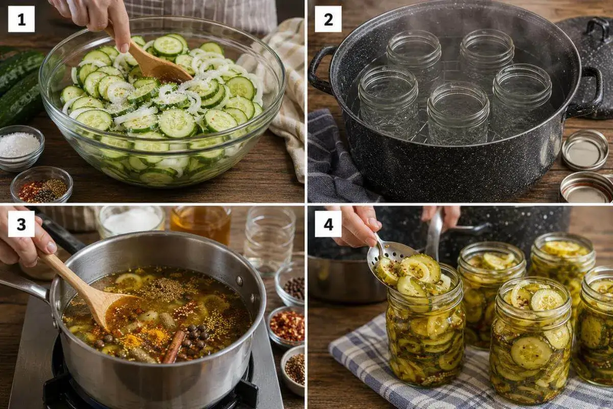 How To MakeBread Butter Pickles Step by Step