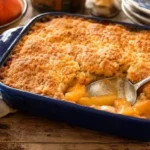 Old Fashioned Peach Cobbler Recipe with Canned Peaches