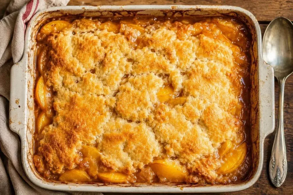 Peach Cobbler 3 Ingredients
