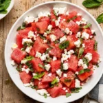 Watermelon Feta Mint Salad Recipe